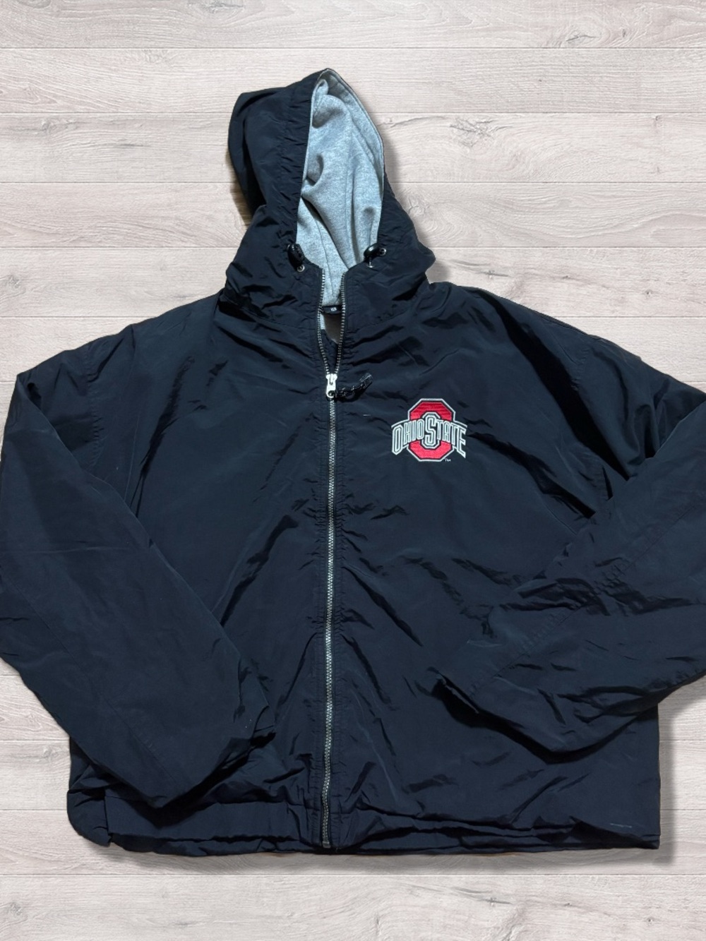 Vintage GEAR NCAA OSU Ohio State Buckeyes Lined Heavyweight Windbreaker XL